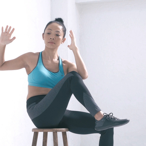 腰回りと脇腹に 座ったままのお腹トレーニング Finc フィンク